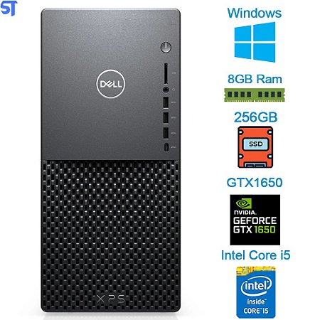 Computador Desktop Dell XPS 8940-A20 10ª Geração Intel Core i5 8GB 256GB SSD GTX 1650 SUPER Windows 10 Preto