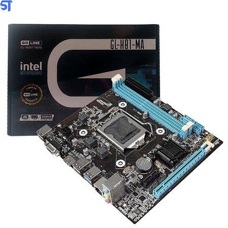 Placa Mãe Goline H81 GL-H81-MA/ Soquete 1150/ 2xDDR3- 4ª Geração
