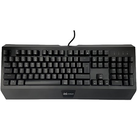 Teclado Gamer Mecânico, Anti-Ghosting, Switch Azul, Com ILuminação LED, KP-TM005, Knup