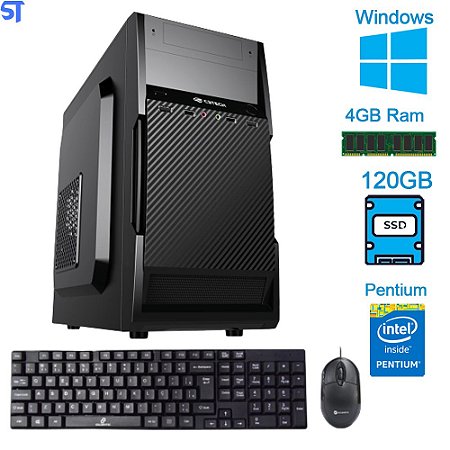 Computador Pentium® Dual Core G2030 -HD SSD 120GB-Memória Ram 4GB Gabi C3Tec Teclado e Mouse