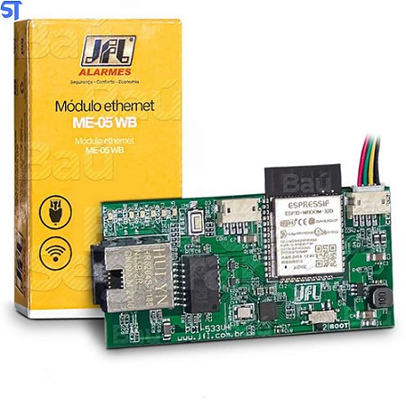 Módulo Ethernet e Wi-fi Jfl Me-05 Wb, para Comunicação Via Internet, Aplicativo Celular