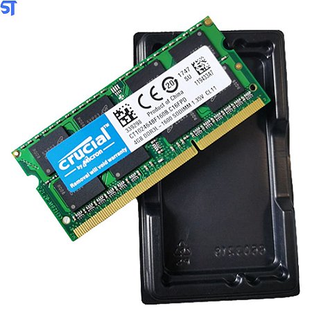 Memória Ram Notebook 4GB DDR3L 1600Mhz - Crucial
