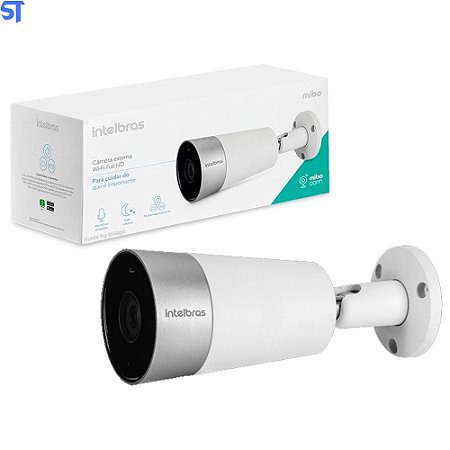 Câmera De Segurança Intelbras Externa Ip67 Visão Noturna WiFi Full HD Mibo IM5 Com Cartão SD de 32GB