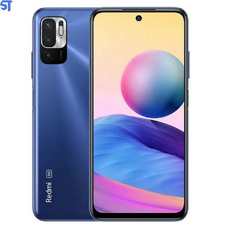 Smartphone Xiaomi Redmi Note 10 128GB/ 4GB RAM/ 5G/ Dual SIM/ Tela 6.43''/ Câmeras 48MP + 8MP + 2MP + 2MP e 13MP - Azul