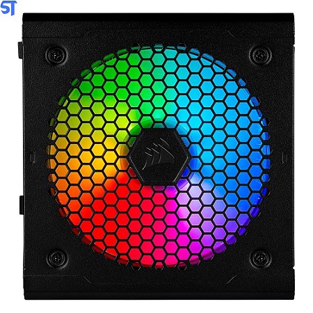 Fonte Real ATX 550W Corsair CX550F ATX / 550W / PSU / 80 Plus / Bronze / RGB - (CP-9020216)- Preto