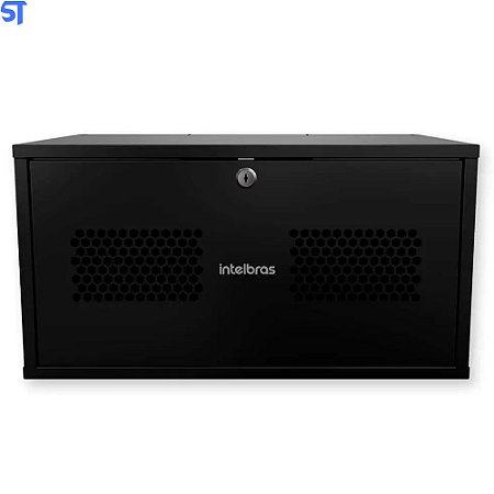 Mini Rack de Parede Padrão 19"5U 370mm Montado Intelbras MRM 537