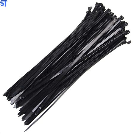 Abraçadeira Enforca Gato de Nylon 7,5X250mm 100PCS - Preta