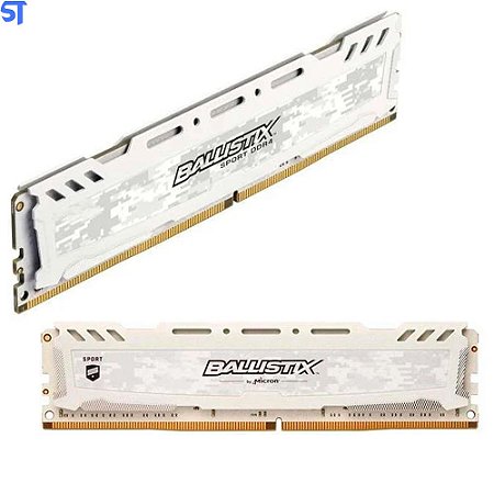 Memória Ram Gamer Desktop 8GB 2400Mhz Ballistix Sport Platina