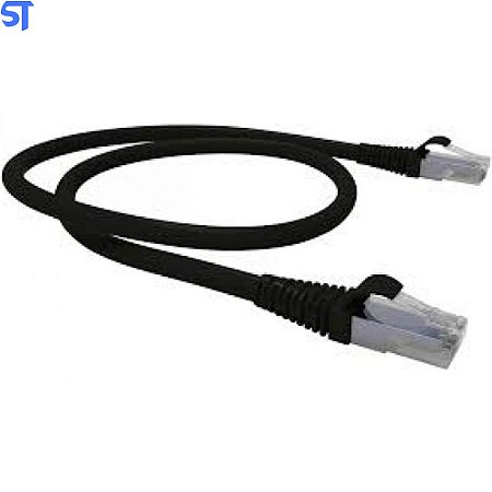 Patch Cord Mk2 Tecno 23AWG UTP Categoria 5E Preto 0,50CM