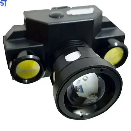 Lanterna Sinalizadora Em Alumínio Led Branco Recarregável USB Á Prova D'água Ecooda- EC-6166