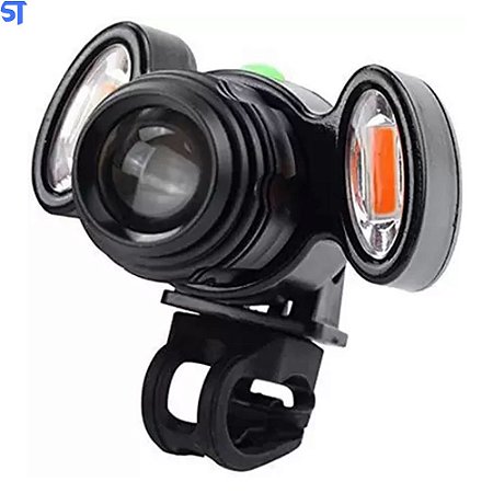 Lanterna Kaipitan Para Bicicleta Led Branco Recarregável - BL-658