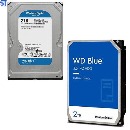 HD Interno Western Digital 2TB WD BLUE WD20EZAZ 256MB SATA III