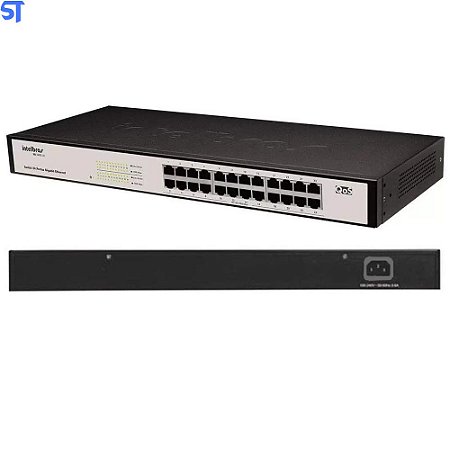 Switch Intelbras 24 Portas Sg 2400 Qr Gigabit 10/100/1000