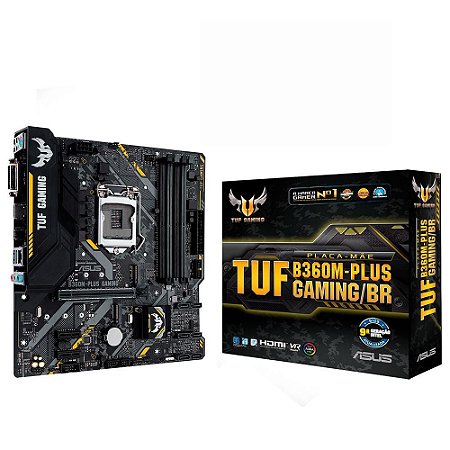 Placa Mãe Asus TUF B360M-Plus Gaming/BR, Intel LGA 1151, mATX, DDR4
