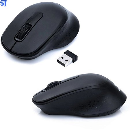 Mouse Sem Fio 1600 DPI, Bluetooth, Nano Receptor USB, Preto - M-BT200BK- C3Tech