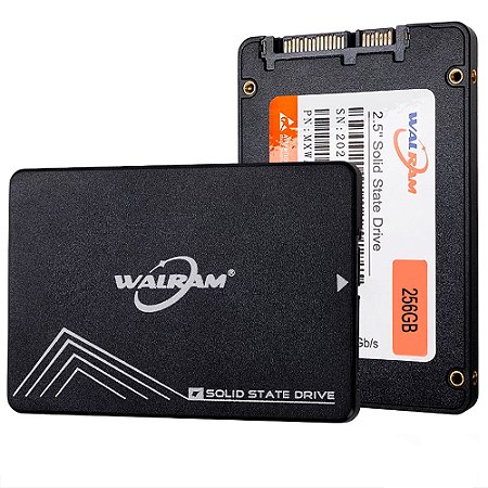 HD SSD Walram 256GB 560Mb/s De Leitura 500Mb/s Escrita 3D Nand