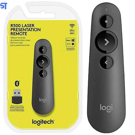 Apresentador de Slides Sem Fio Logitech Laser Wireless R500