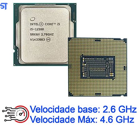Processor Intel Core i5-11500 2.70 GHz (Max Turbo 4.60 GHz ) 12M Cache LGA 1200