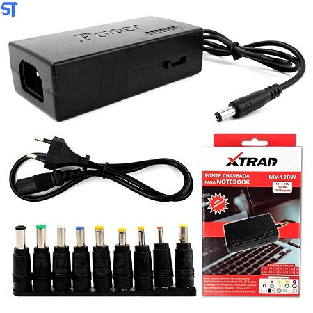 Fonte Carregador Para Notebook Universal Chaveada MY120W- XTrad