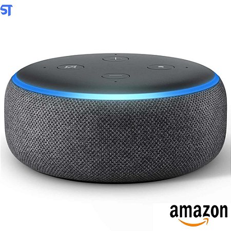 Caixa de Som Inteligente, Echo Dot 3ª Geração, Smart Speaker, Assistente Pessoal Com Alexa, Amazon - Preta