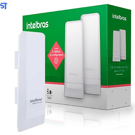 Roteador Antena CPE Intelbras WOM 5A Mimo 16 dBi 5GHz