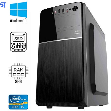 Computador Core i5 2500- SSD 256GB- Memória Ram 8GB-Gab 24V2BK- Windows 10