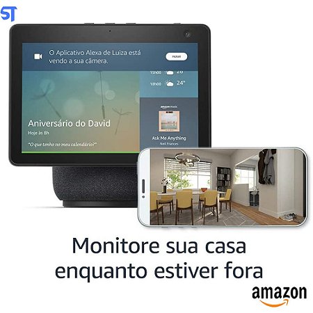 Echo Show 10: Smart Display HD de 10,1" Com Movimento e Alexa - Smart Speaker Cor Preta