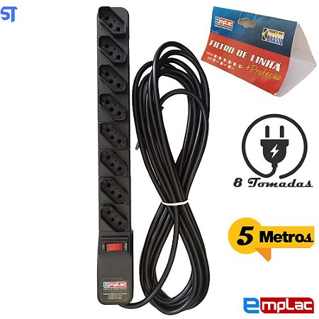 Protetor Eletrico Rearme Premium 8 Tom 5 Metros
