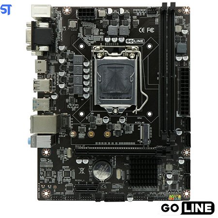 Placa Mãe Goline H510M-G / LGA 1200 / DDR4 / (LAN Gigabit 1000MB & M.2 NVME) (10ª/11ª Geração Intel)