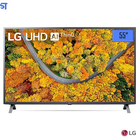 Smart TV LED 55" Ultra HD 4K LG 55UP751C ThinQ AI 2 HDMI USB Bluetooth Controle Smart Magic