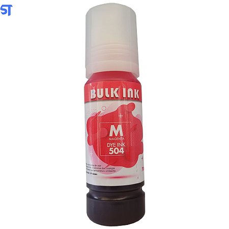 Tinta Refil Bulk Ink Compativel Epson 504/544 Corante Magento 70ML Dye Ink