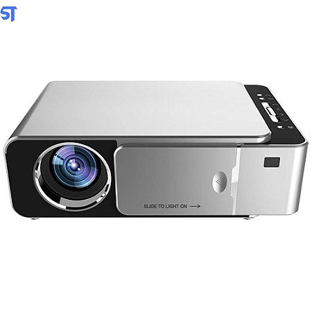Projetor T6 HD 3500 Lumens LED Multimídia Home Theater USB HDMI Media Player