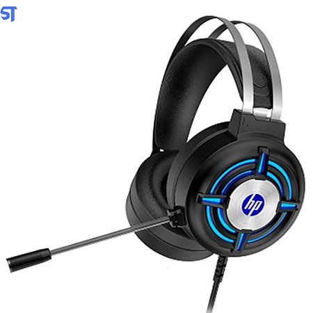 Headset  Fone Com Microfone HP Gaming H120, 2x P2, USB, Iluminação LED, com adaptador P2 3.5mm