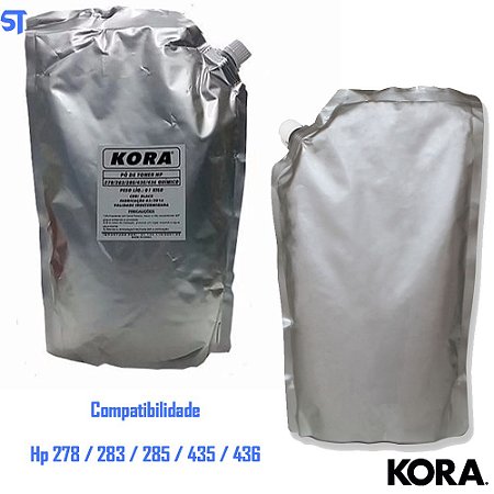 Refil Pó Para Recarga de Toner Compatível HP 435/436/278/285/283 -JLT028 - Kora