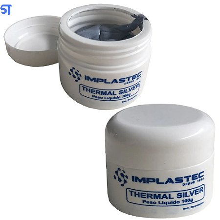 Pasta Térmica Prata Cinza Thermal Silver Para Processador 100g