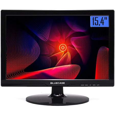 Monitor LED 15,4"  BM154X5HVW Bluecase - WXGA / HDMI / VGA / Preto / VESA