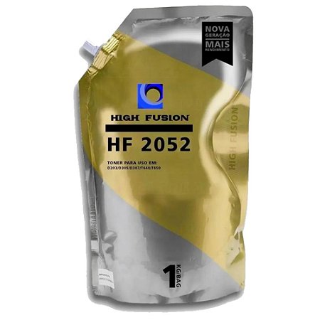Refil Pó Para Recarga de Toner Compatível Samsung D203- D305 -D307 -T640- T650, HF 2052 High Fusion - 1 Kg