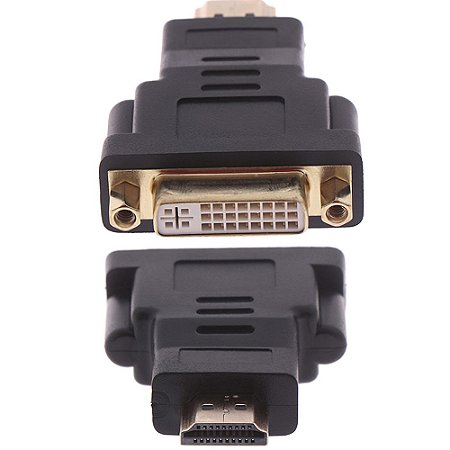 Adaptador Conector Dvi 24+5 Femea Para Hdmi Macho