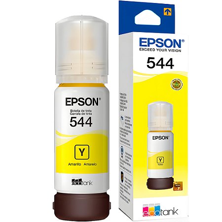 Refil de Tinta Epson Amarelo 544-T544420 Original Para L3110/L3150 Rende 7.500 Paginas- (CAIXA)