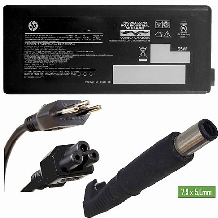 Fonte Notebook Hp 19,5v 3,33A Pino 7,9 x 5,0mm 65W