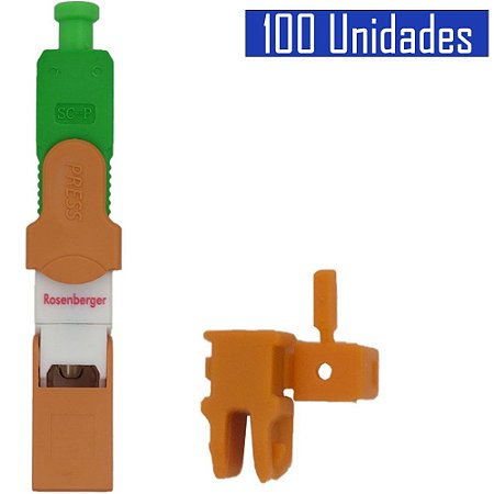 Conector de Campo SC/APC/SM X3- ( Pacote com 100 Unidades)