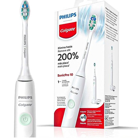 Escova de dente Elétrica Philips Colgate SonicPro 10 recarregável bivolt