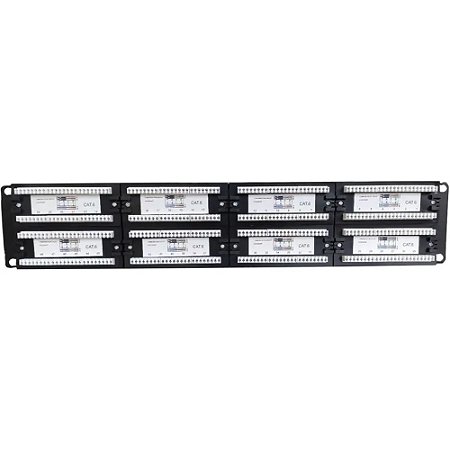 Patch Panel 48 Portas Categoria 6 26AWG PN-P48Q6 Cat6- Pacific Network
