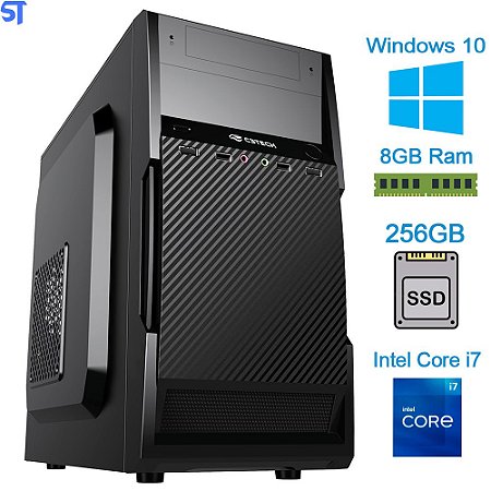 Computador Core i7-2600k-HD SSD 256GB -Memória Ram 8GB -NT- Windows 10