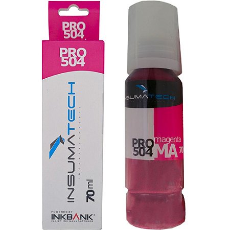 Refil de Tinta Compatível com Epson Insumatech Pro 504 Corante Magenta 70 ml