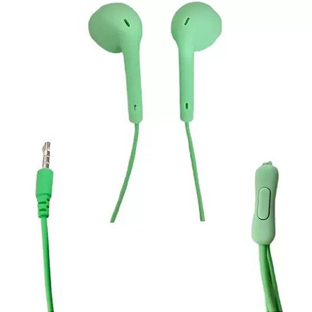 Fone De Ouvido Estéreo Com Microfone Xtrad Verde- LC-857