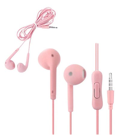 Fone De Ouvido Estéreo Com Microfone Xtrad Rosa- LC-857