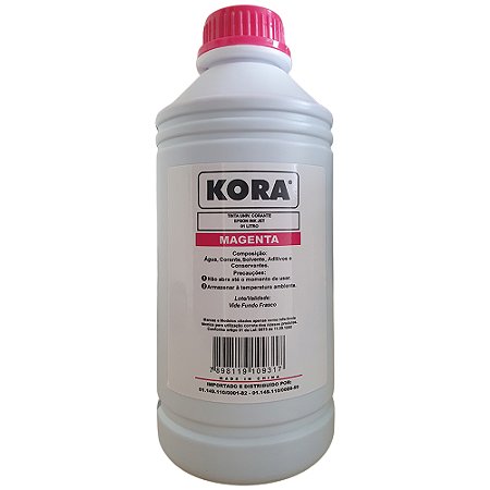 Litro de Tinta Kora Epson Universal Corante M Magento Compativel Com Epson L3150 L3250 L355 L365 L375 L395
