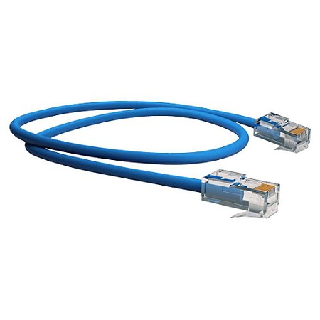 Patch Cord Cat 6 2,5Cm - Azul
