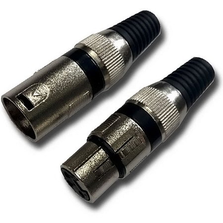 Plug Microfone XLR Canon Macho Metal